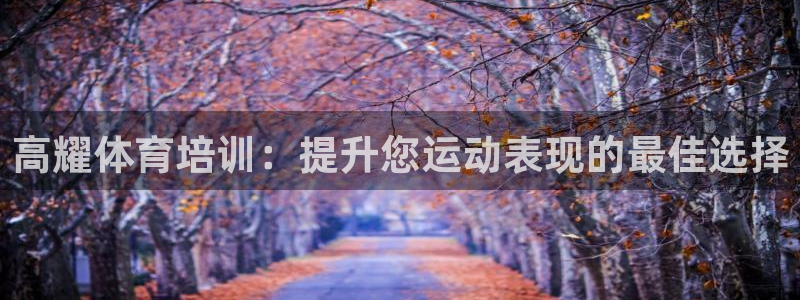 欧陆娱乐会员：高耀体育培训：提升您运动表现的最佳选择