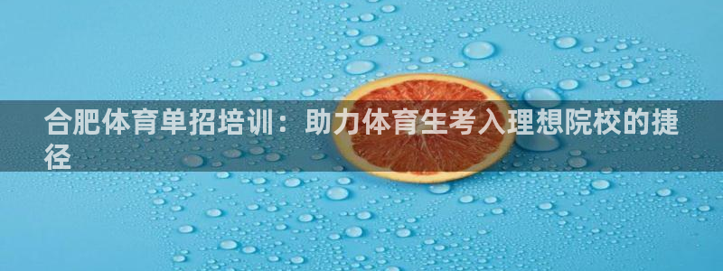 欧陆娱乐信誉如何：合肥体育单招培训：助力体育生考入理