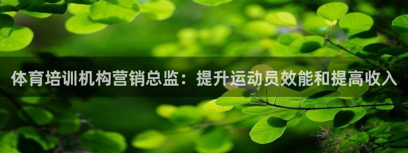 欧陆娱乐官网网址是什么：体育培训机构营销总监：提升运